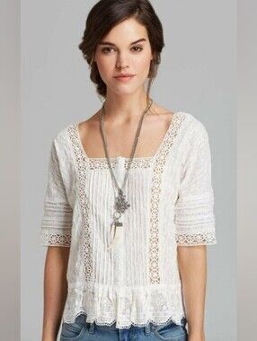 Free People Sweet Jane Lacework Top